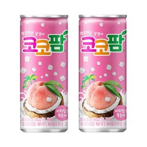  코코팜 피치핑크 복숭아 240ml x 12캔 과즙음료