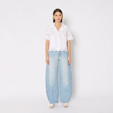 베르니스 [시즌오프 30%]볼륨핏 와이드 데님 팬츠 BE25S3FRNJ531