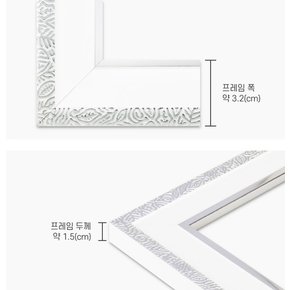 3x5 사진액자 앤틱화이트 가족웨딩인테리어탁상