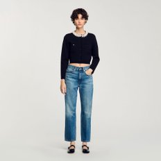 산드로 [25SS 미드시즌세일 30%] 비즈 칼라 가디건 SF25S3FRGDR99