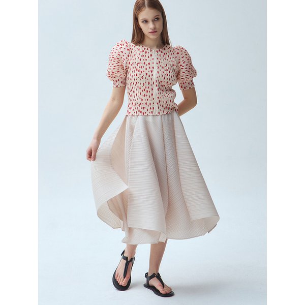 사이드 윙 플레어 플리츠 팬츠 스커트_3colors