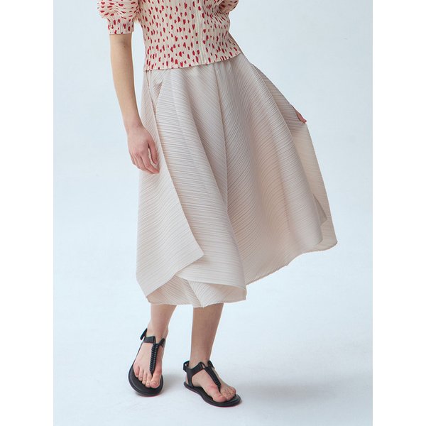 사이드 윙 플레어 플리츠 팬츠 스커트_3colors