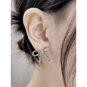 Bow Earring (Silver)