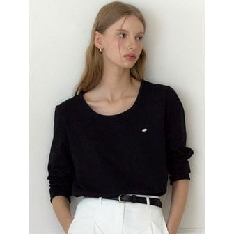 아워호프 Logo Silky U-neck Sleeve T-shirt - 5color