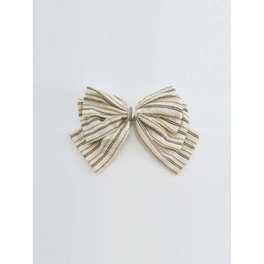 Cotton String Patterned Vintage Big Hairpin[Black]