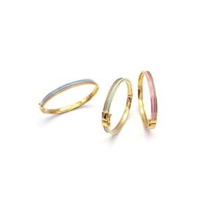 Rainbow Enamel Bangle