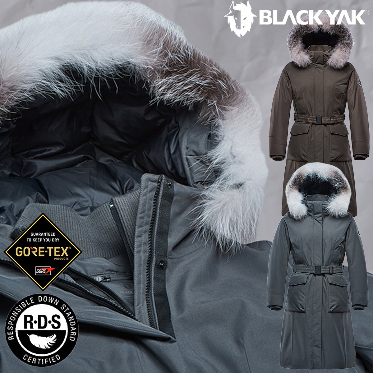 정상가 99만원] 역시즌 여성 프리미엄 구스 고어텍스 롱패딩 알라야GTX