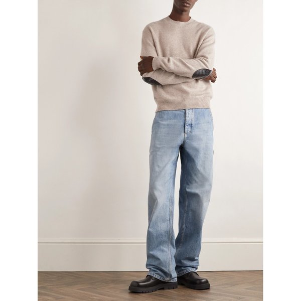 인트레치아토 가죽 트리밍 캐시미어 블렌드 스웨터 1647597343122618