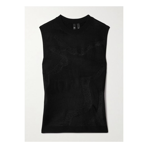 자카드 니트 베스트 블랙 1647597325299747