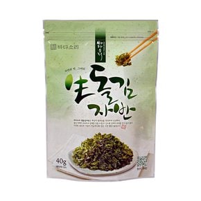 [9/10주문마감]무조미 100%곱창돌김 원초로 만든 김자반40g x 3봉