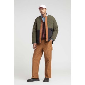 MAFE - Mens Tricolor padded Jacket_KHAKI_LNVA2PD41M970KHAKI