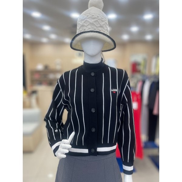 [여주점] 여성 그래픽 라운드 가디건 GP322LKC98 BLCK