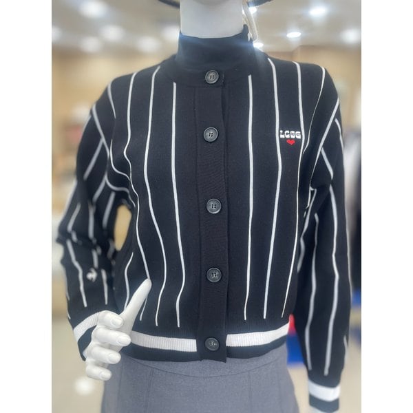 [여주점] 여성 그래픽 라운드 가디건 GP322LKC98 BLCK