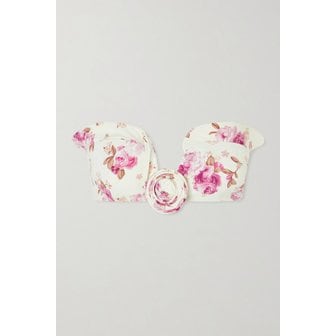 마그다뷰트림 마그다부트림 플로럴 프린트 아플리케 비키니 탑 46376663162976212