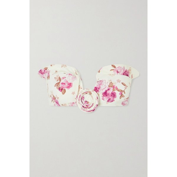 마그다부트림 플로럴 프린트 아플리케 비키니 탑 46376663162976212