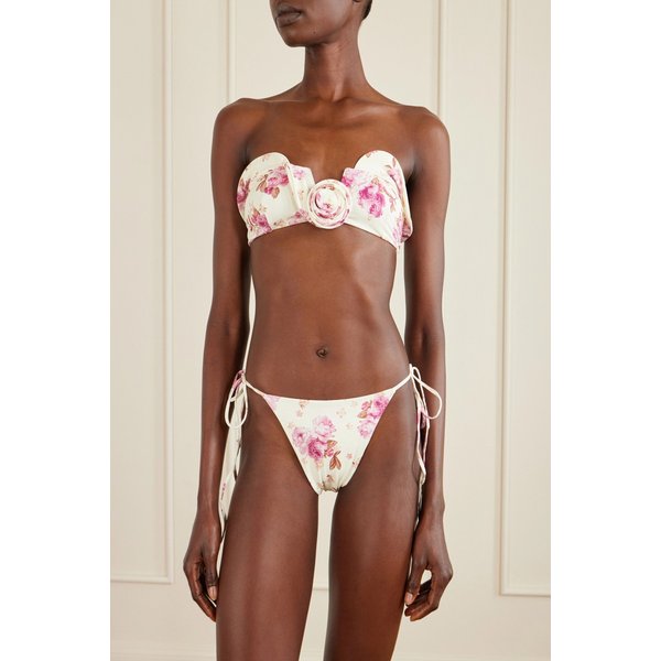 마그다부트림 플로럴 프린트 아플리케 비키니 탑 46376663162976212