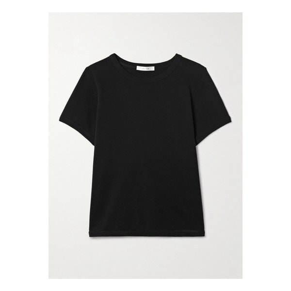 토리아 리브 코튼 저지 티셔츠 블랙 1647597359618440