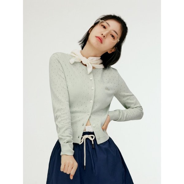 [신예은PICK](W) 포인텔 크루넥 가디건_민트