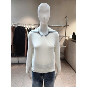 NICE CLAUP [여주점] [나이스클랍] 카라배색 니트 풀오버 A234PWK909