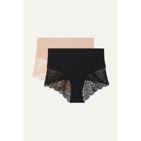 언다이텍터블 스트레치 저지 레이스 브리프 2p 세트 블랙 2499567819347973