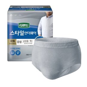 디펜드 스타일 언더웨어 파워 중형 남성 9개 x4팩 일회용 속옷