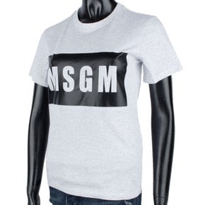 (이월정리)MSGM 여성 박스로고 반팔티 2541MDM95 184738 94