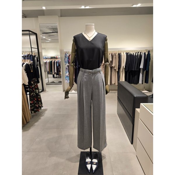 [파주점] 하이웨이스트 투턱 와이드 팬츠 JS5B0SL341