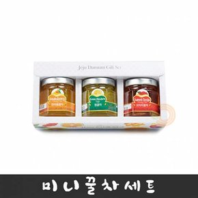 제주담움 미니꿀차 3종 선물세트(한라봉꿀차/청귤차/오미자꿀차) (각50g)