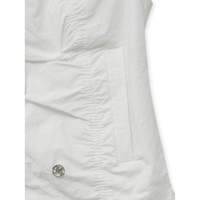 shirring vest (white)