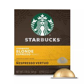 [해외직구] Starbucks 스타벅스 네스프레소 버츄오캡슐 블론드 에스프레소 스벅커피 10입 5팩