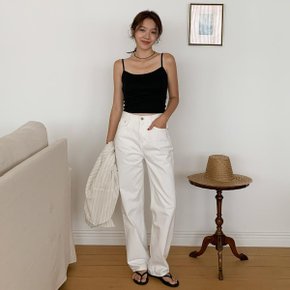 여자 이너탑 SS 짧은 데일리 3컬러 베이직 탱크 끈나시