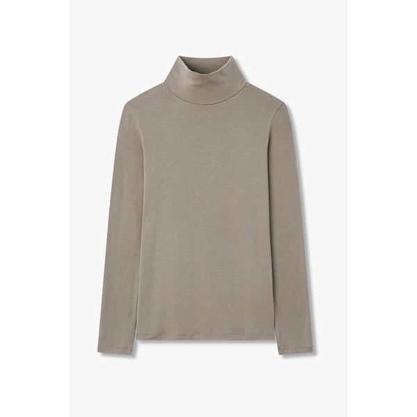 하이넥 롱 슬리브 슬럽 티셔츠 IA16140010160