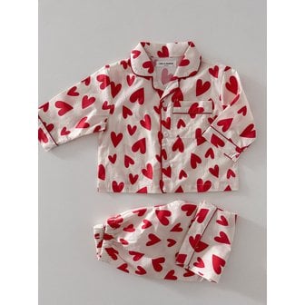 씨엘드마망 러브 선셋 파자마 상하 set (Kid-Adult)