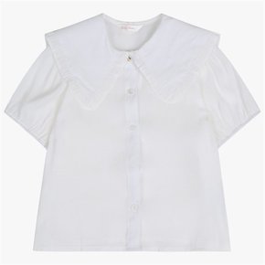 SH02 빅카라 크롭 셔츠 블라우스(WHITE) RGBW2341P