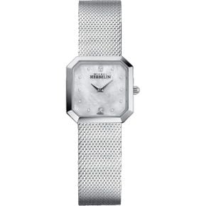 프랑스 미쉘에블랑 여자 시계 1798155 Montre Femme Michel Herbelin Octogone Acier Fond Nacre