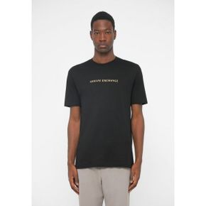 Armani Exchange 아르마니 익스체인지 기본 티셔츠 - 검정색 7182638