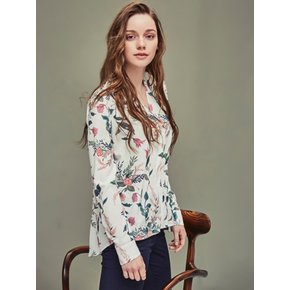 OLIVIA BLOUSE IN PINK FLORAL PRINT
