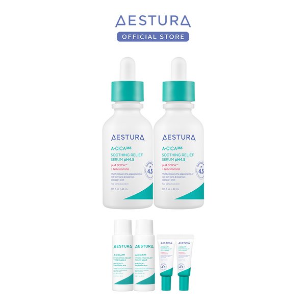 [단독] 에이시카 365 흔적진정 세럼 pH4.5 40ml x 2개
