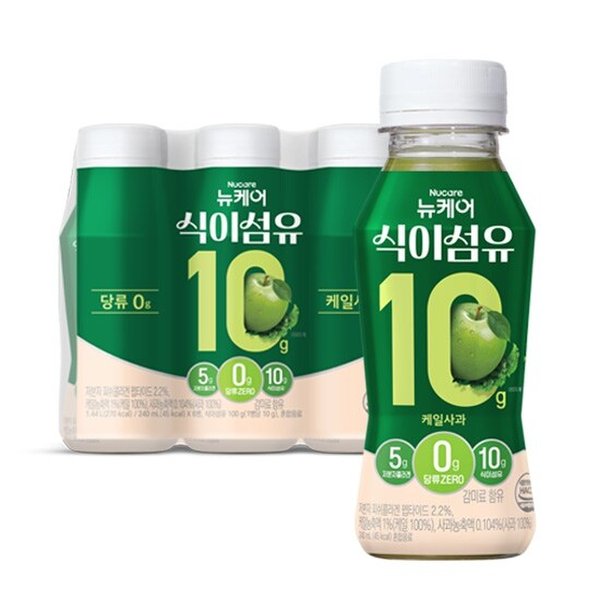 뉴케어 식이섬유 10g 케일 사과맛 (6입)