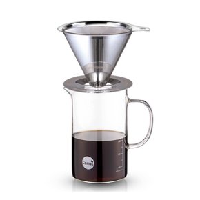 스텐 이중망 드리퍼/계량서버 드립세트 600ml (SF2/G9)