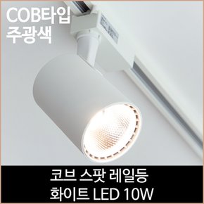 코브 스팟 레일등 화이트 COB타입 LED10w 주광색