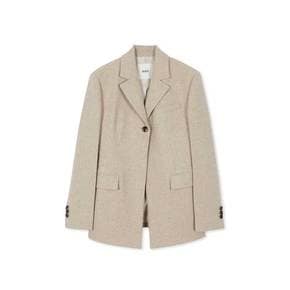 One-button Line Jacket in Beige VW3SJ293-91