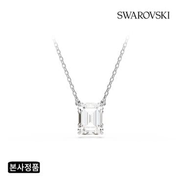 스와로브스키 [본사정품/쇼핑백증정] Stilla 옥타곤 컷 로듐 목걸이 5693405