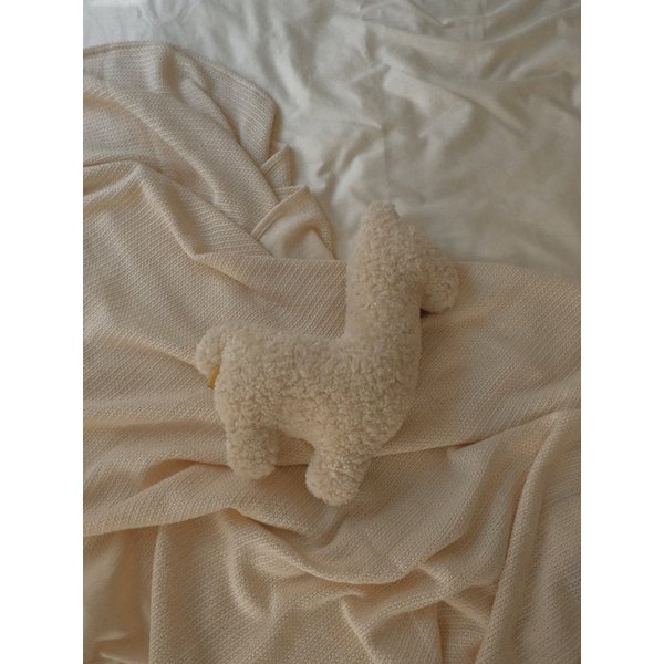 Eco Fur Llama Cushion - Mini