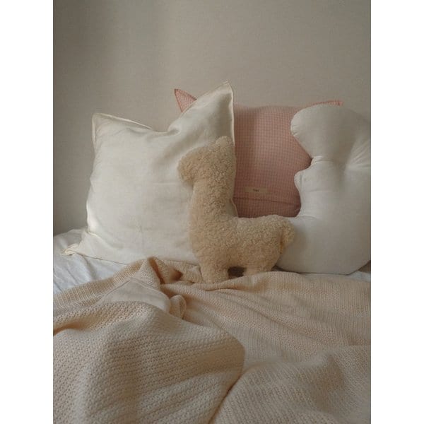Eco Fur Llama Cushion - Mini