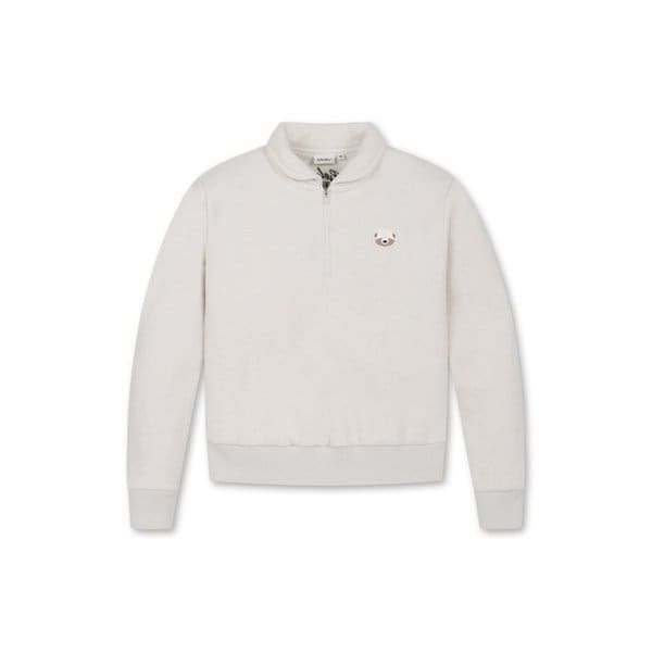 (W)  Fleece-Bonded Collar Half-Zip up G5TAW25931IVX