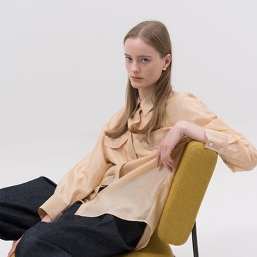 킨더살몬 Sheer Shirt Mustard
