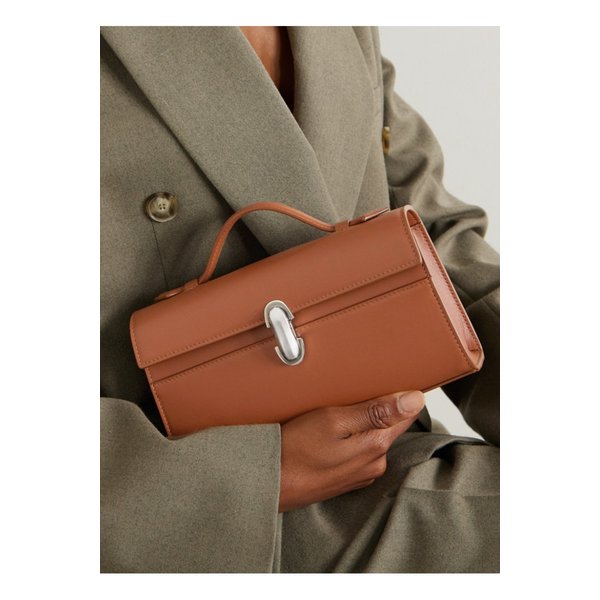 사베트 심메트리 포쉐트 가죽 토트 백 탄 1647597351095129