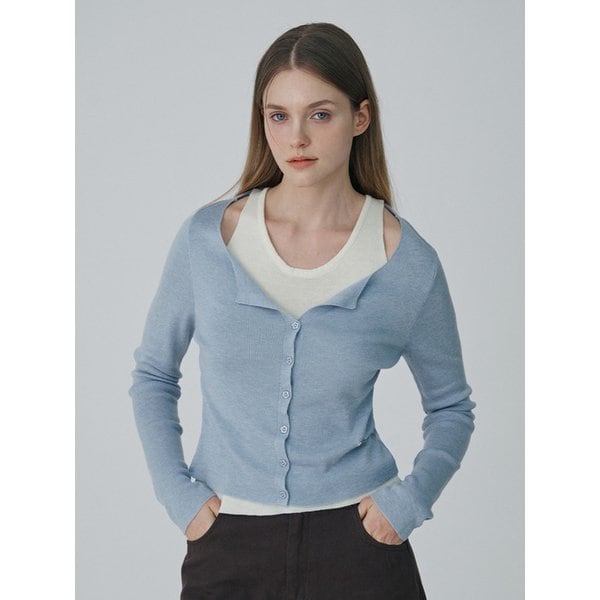 메르시 와펜 베이직 니트 가디건 SET_MC3LKF1