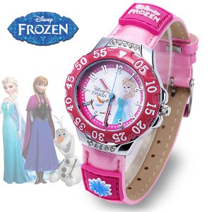 디즈니 [정품 KC인증] 디즈니 겨울왕국 엘사 올라프 여자 어린이 아동 손목시계 JTD-23